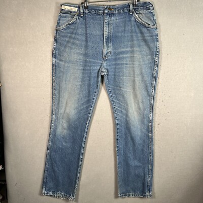 Jean Bleu Denim Big Ben – Made In USA, Taille L (femme) 32, Jambe Droite, Lavage Moyen