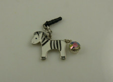 cute zebra cell phone fits Ipad charm ear cap dust plug