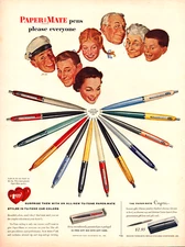 Paper Mate Pens Please Everyone Kids Grandma Mom Dad Uncle Vintage Print Ad 1955