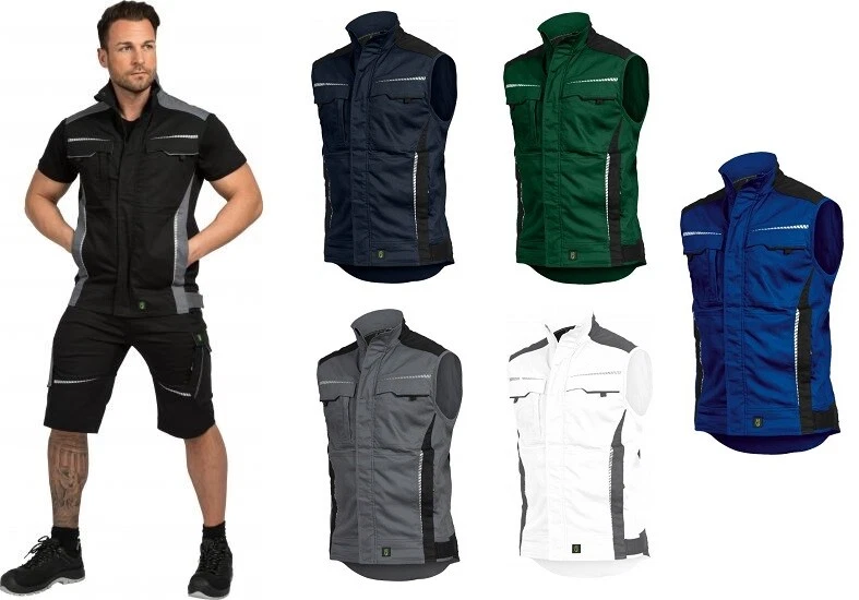 LEIBWÄCHTER LEIB WÄCHTER FLEX-LINE Weste Arbeitsweste schwarz blau grau grün weiß S- 5XL NEU