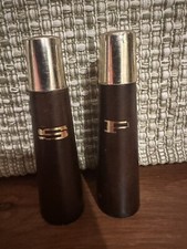 Vintage MCM Taper Wood Salt Pepper Shakers Mid Century Modern 4" Japan~NEW!