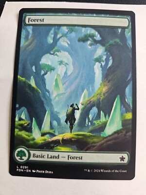 mtg foundations full art cards MTG Forest Full Art Foundations 291
