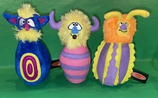 Melissa  Doug Monster Bowling Pin Replacement Plush Lot of 3 Stuffed Toy