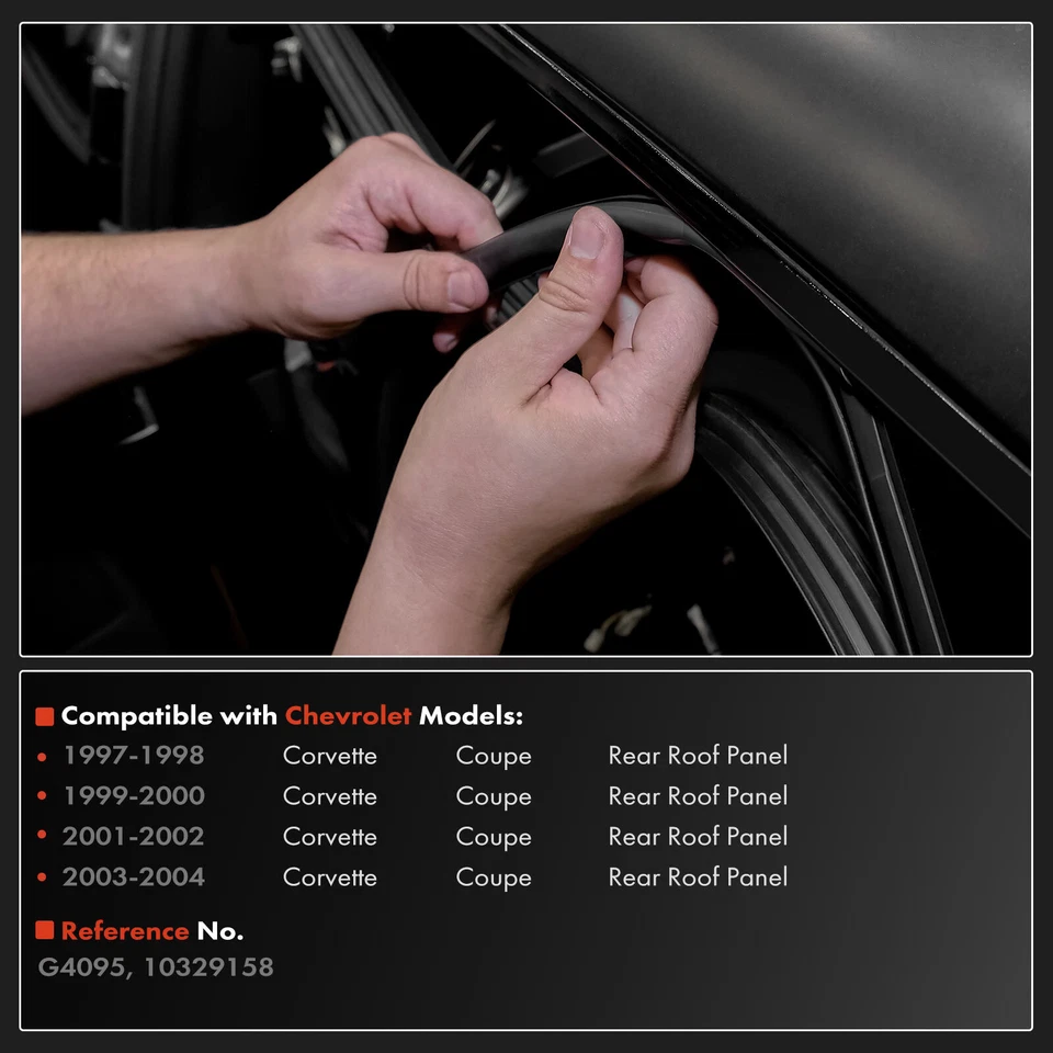Kit de sellado de resistencia al clima del panel del techo trasero para Chevrolet Corvette 1997 1998 1999-2004 Foto 2 de 4
