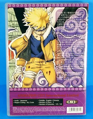 Naruto Part 6 Episodes 125-148 3 Disc DVD Boxset Version ANIME