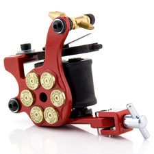 Szpule Maszyna do tatuażu STUDIO Tattoo Gun Maszyna do szpulek Liner & Shader Czerwona