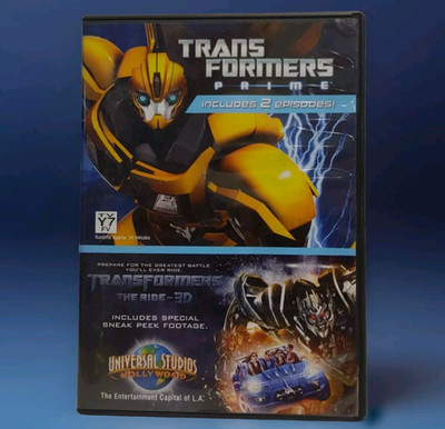 Transformers Prime DVD Collector's Edition 2-Episodes Universal Studios Ride VGC
