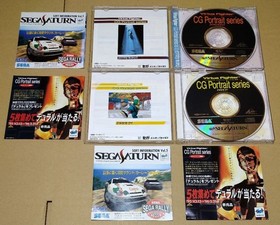 Good product Virtua Fighter CG Boat Race Series Sega Saturn 4 piece set #e11ed7