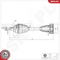 Esen SKV Antriebswelle Links, Vorderachse U.A. FüR Seat, VW