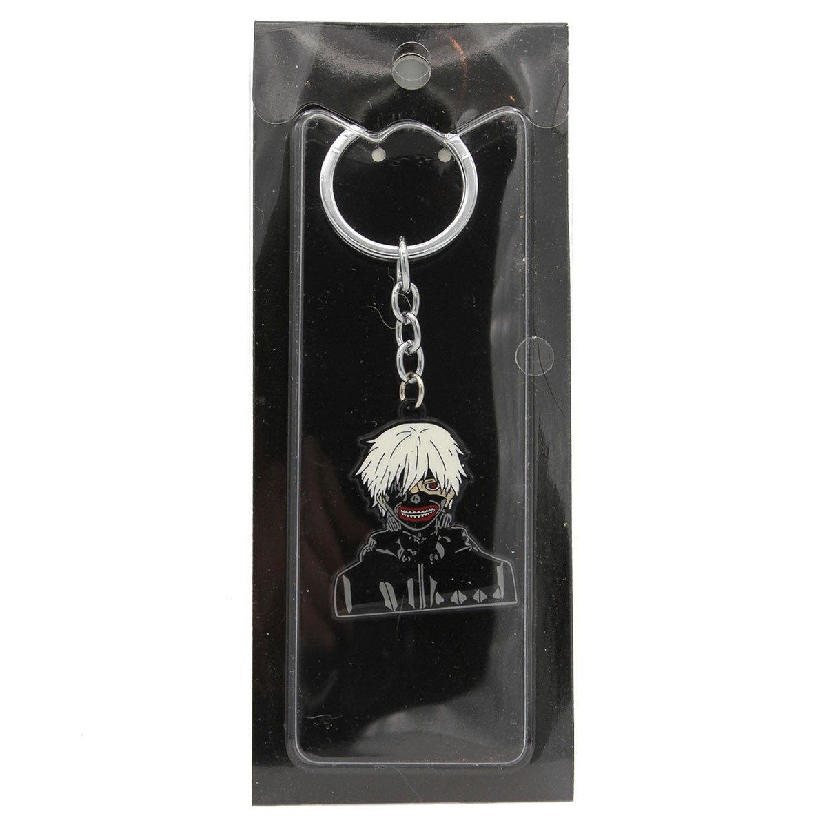 WHITE HAIRED KANEKI KEN Tokyo Ghoul 1.5 in. Key Chain (Eyepatch