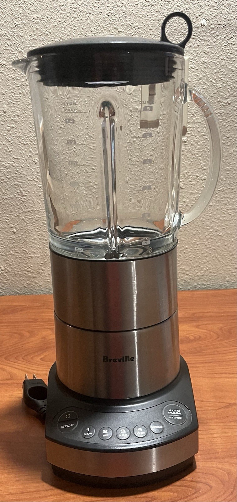 Breville Hemisphere Blender BBL550XL Silver Glass Pitcher 6 
