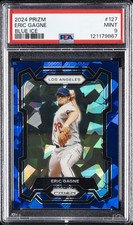 2024 PANINI PRIZM BLUE ICE #127 ERIC GAGNE PSA 9