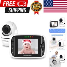 3.2" Baby Monitor with Camera and Audio, No WiFi, Night Vision  ECO Mode, Re...