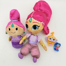 Shimmer and Shine Toy Lot 2 Plush Dolls 2 Figures Nickelodeon Genie