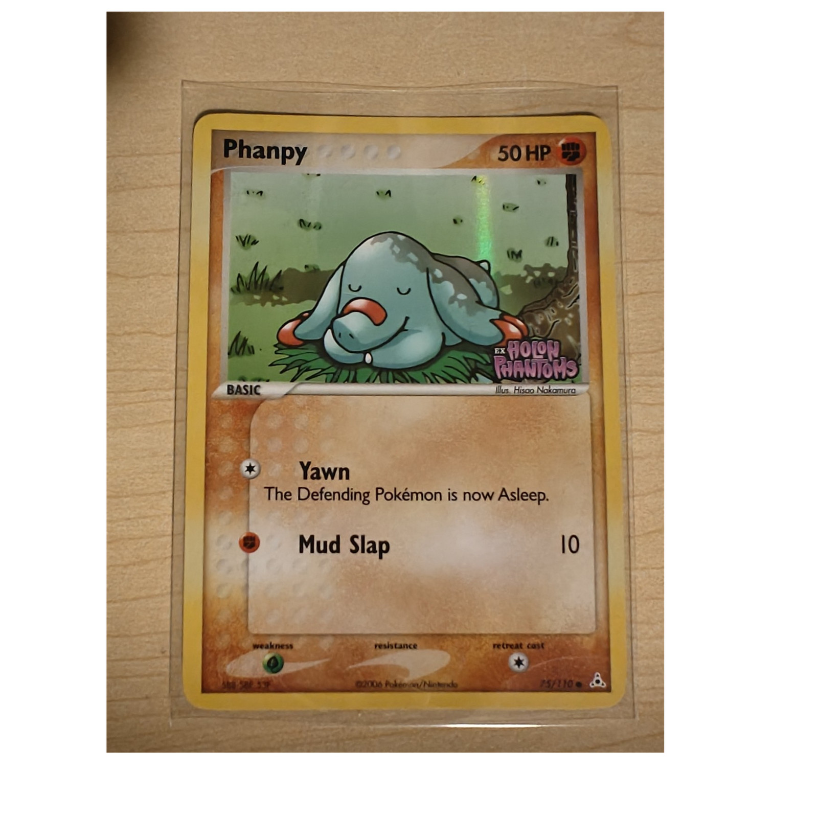 EX Holon Phantoms Pokémon TCG Phanpy #75/110 Reverse Holo English Card Mint