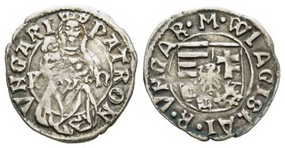 FITZ Hungary Wladislaw Denar Kremnitz Körmöcbánya Virgin Silver µMAS1429