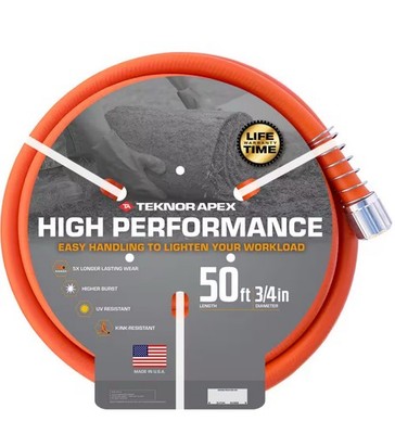 Teknor Apex High-Performance 3/4 in x 50 ft. Kink Resistant, Durable Garden Hose