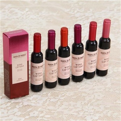 6 Farben Wine Lip Tint Gloss Liquid Lipstick Waterproof Long Lasting Matte Look