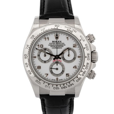 2002 PAPERS Rolex Daytona Cosmograph WHITE 18K White Gold 40mm 116519 Watch BOX