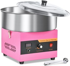 Candy Floss Machine, 1000W Cotton Candy Machine Pink Electric Cotton Candy Maker