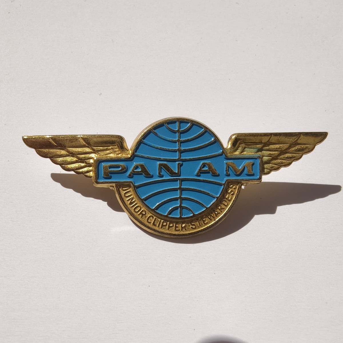 Vintage 1960's Metal Pan Am Junior Clipper Stewardess Wings Pin | eBay