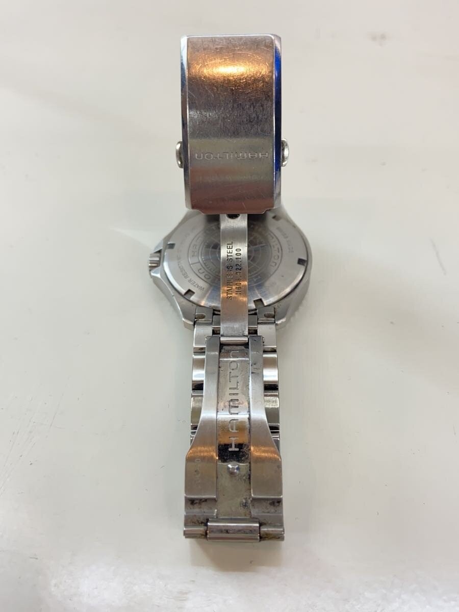 HAMILTON Quartz Watch Analog Stainless BLK SLV SS H822110 image 5