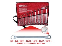 KS Tools 517.0222 Doppel-RingschlüSsel-Satz, GekröPft, 11-Tlg 6-32Mm