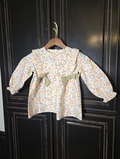 Stitchy Fish 4T Floral LS Dress, Garden Party, Birthday, Bows