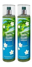 2 BATH  BODY WORKS TAHITI ISLAND DREAM FINE FRAGRANCE MIST SPRAYS NEW
