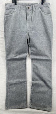 Maverick Men s Jeans 40x34 Gray Fade Western  Talon Zipper 70s 80 Cowboy Vintage