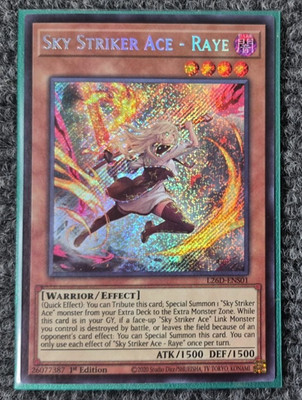 YU-GI-OH! Yugioh Sky Striker Ace - Raye L26D-ENS01 (Alternate Art) (Secret Rare)