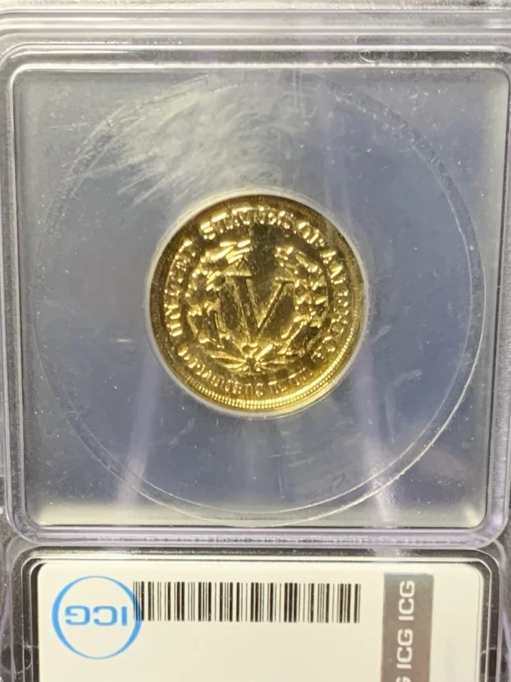 1883 Liberty V "Racketeer" Nickel Type 1 No Cents ICG Genuine UNC Free Shipping - Image 2 of 4