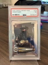 The Undertaker 2025 Topps Chrome WWE Photo Image Variation #218 PSA 7
