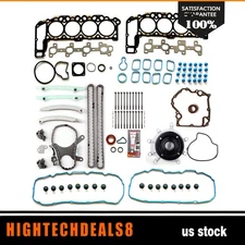 Timing Covers gasket set Water Pump Head Bolts set For 02-03 Dodge Ram 1500 4.7L