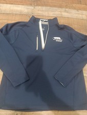 Zero Restriction  Mens XL Navy Blue 1/4 Zip G...