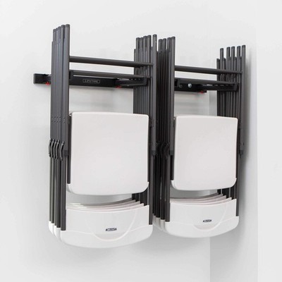 80719 Wall Mounted Chair Rack Black