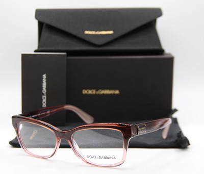 NEW DOLCE & GABBANA DG 3254 3060 CLEAR PINK AUTHENTIC FRAMES EYEGLASSES 52-16