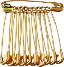 30PCS 2 Inch Gold Safety Pins - Your Versatile Pinning Solution for Sewing, Craf