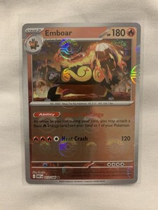 Emboar (Poke Ball Pattern) Holofoil 013/086 Rare SV: White Flare Near Mint