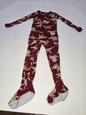 NEW Carter's Footed Pajamas Toddler 5T Dinosaur Print Fleece Zipper Snap Closure