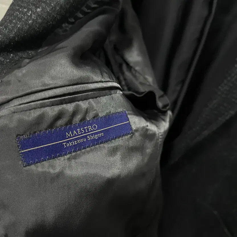 Maestro Checked Pattern Cashmere Blazer Jacket - image 9