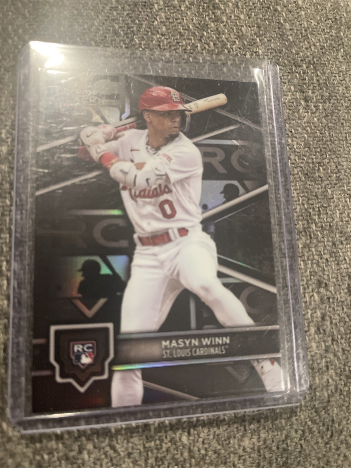 2024 Topps Chrome Black - Rookie Design Variation Masyn Winn #46 (RC)