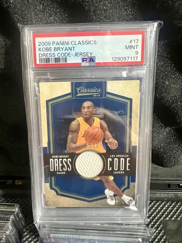 2009 Panini Classics - Dress Code-Jersey Kobe Bryant Game Worn Patch /99  PSA 9