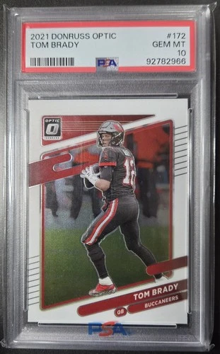 2021 Panini Donruss Optic Tom Brady #172 PSA 10