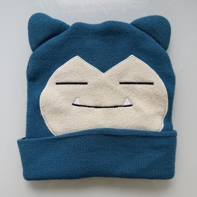 Nintendo Pokemon Snorlax Ears Beanie Nice Used Condition Free Shipping