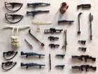 100% Original Vintage Star Wars Weapons Lot Accessories, Lot For Action Figures
