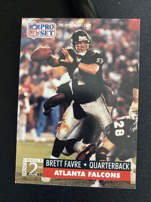 1991 Pro Set - 2nd Round Draft Choice #762 Brett Favre (RC) Atlanta Falcons