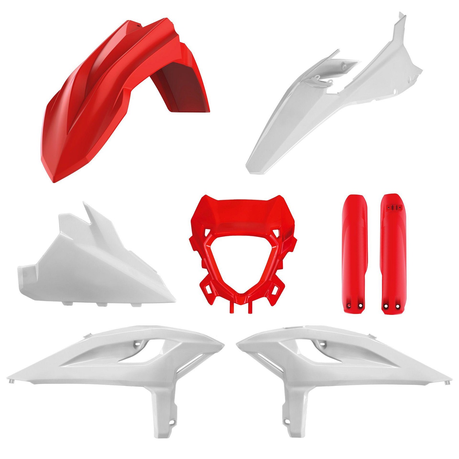 Polisport Plastic Kit Fairing Set White 8-Piece For Beta RR X-Pro 125 4T 2025