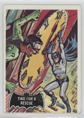 1966 Topps Batman Black Bat #41 Time for a Rescue — Raw