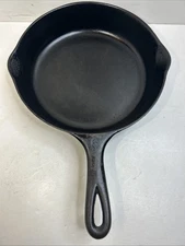 Wagner Ware 9 Inch Cast Iron Skillet No. 6 Seasoned Frying Pan Camping  Grddle